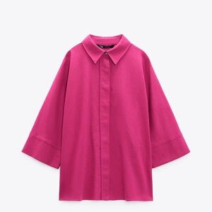 Zara linen blend set